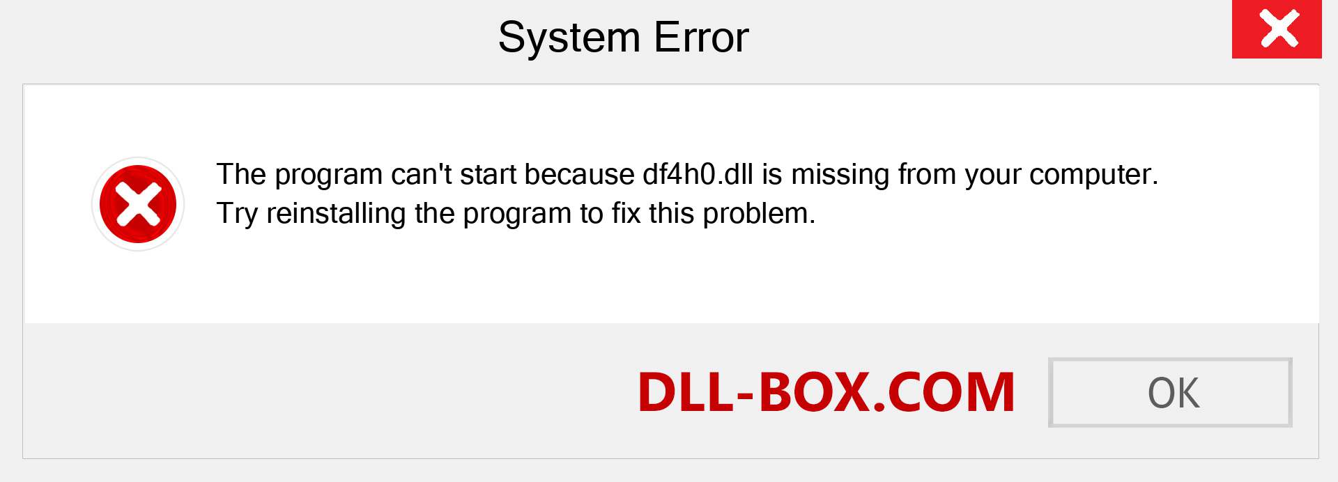  df4h0.dll file is missing?. Download for Windows 7, 8, 10 - Fix  df4h0 dll Missing Error on Windows, photos, images