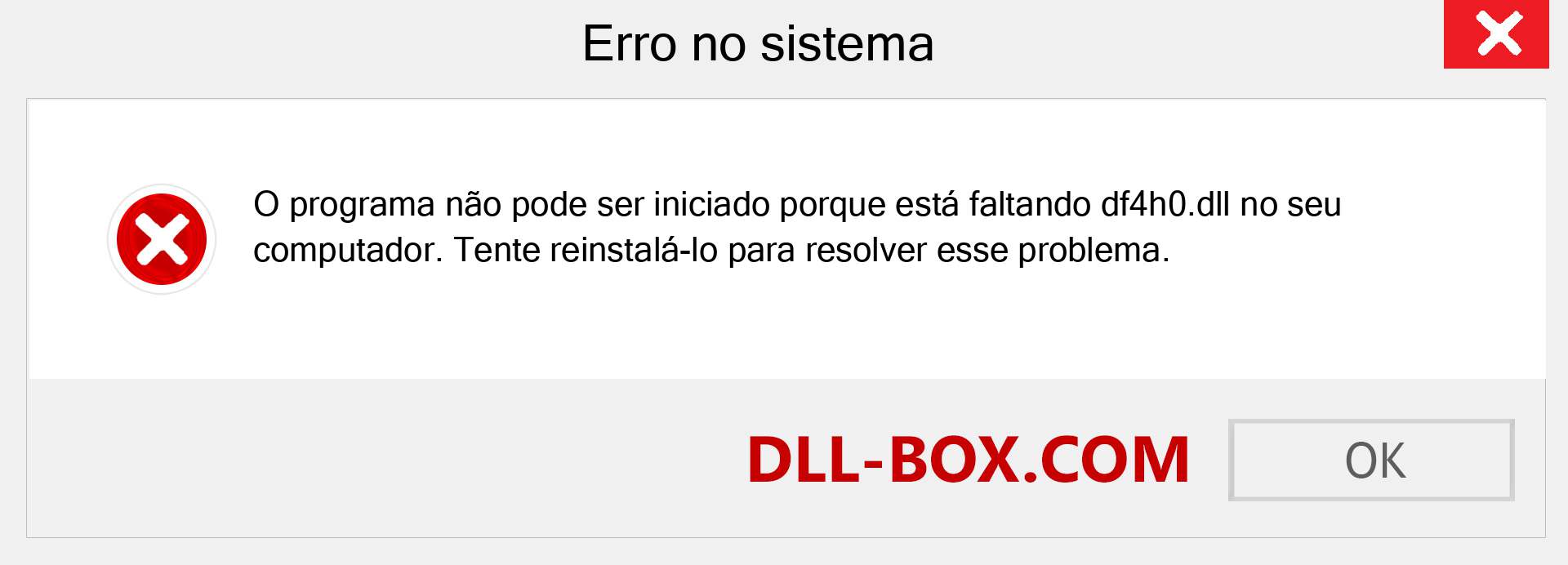 Arquivo df4h0.dll ausente ?. Download para Windows 7, 8, 10 - Correção de erro ausente df4h0 dll no Windows, fotos, imagens